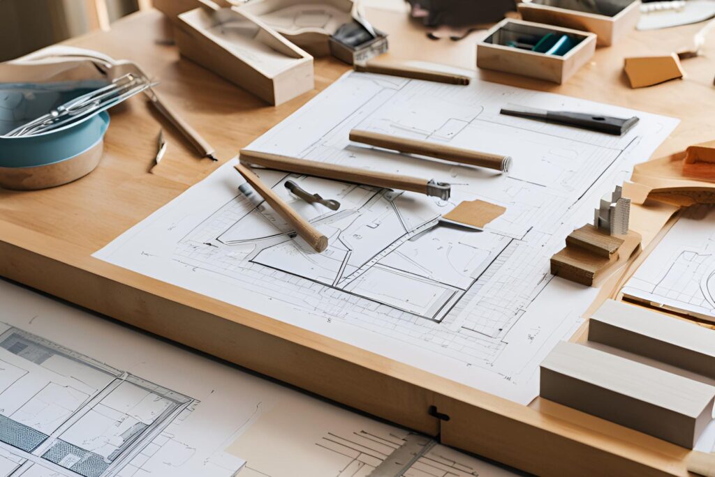 "Projetos Arquitetônicos e Engenharia: Precisão e Planejamento em Estratégias de Marketing com a Duomo Marketing em Curitiba para Marketing Personalizado" "Imagem de uma mesa com desenhos arquitetônicos e projetos de engenharia, representando a precisão e planejamento necessários para execução de grandes empreendimentos. A mesa exibe plantas detalhadas e ferramentas de design técnico, simbolizando a construção de ideias estratégicas. A Duomo Marketing, localizada em Curitiba, aplica metodologias exclusivas e estratégias personalizadas para marcas e empresas, garantindo otimização, conversões máximas e crescimento contínuo."