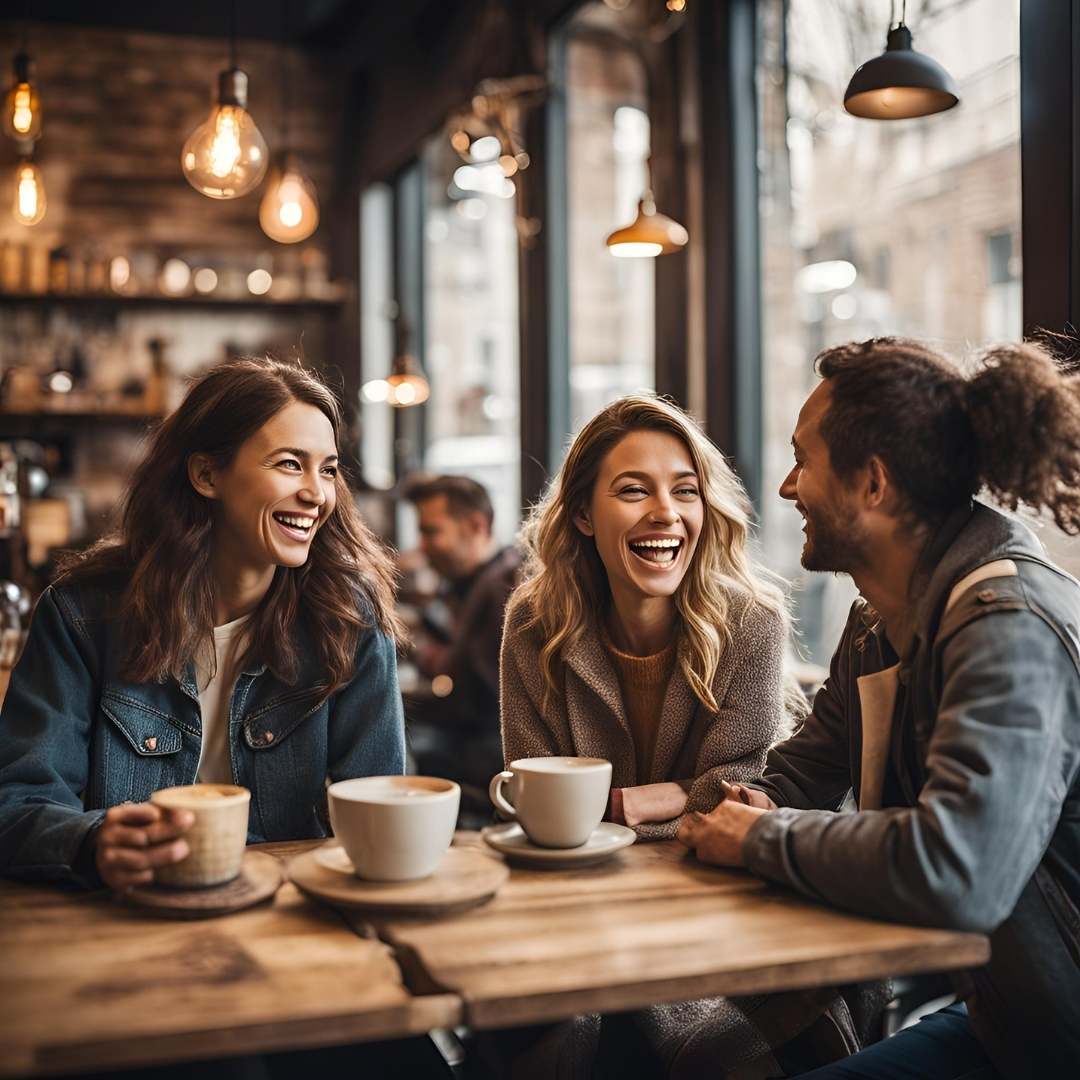 Clientes felizes em uma cafeteria em Curitiba - Duomo Marketing